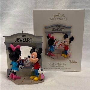 Hallmark Keepsake Mickey and Minnie Ornament Dated 2008
